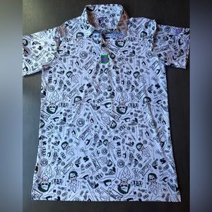 Pins & Aces men’s golf shirt The joker shirt sleeve